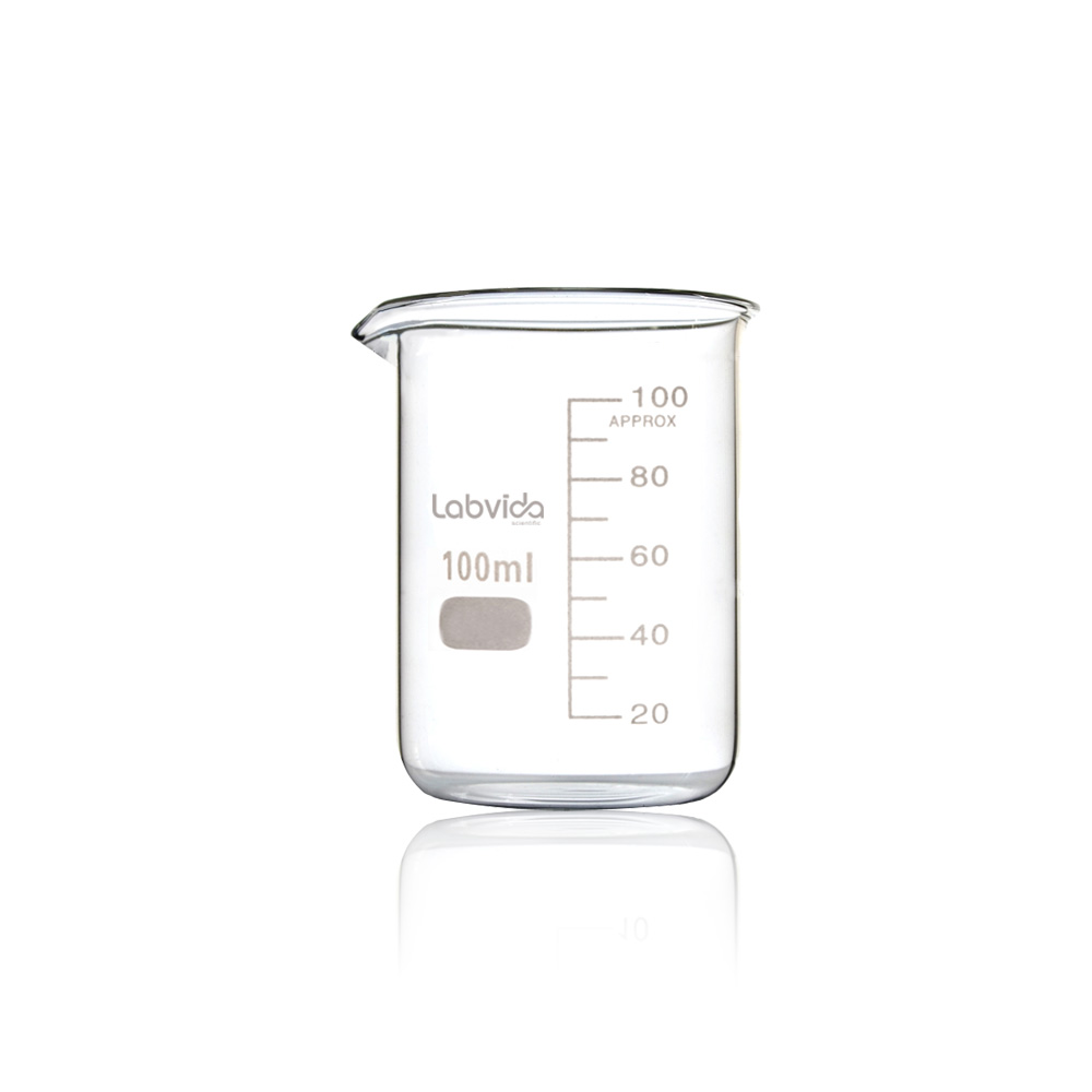 Labvida 12pcs Of Griffin Low Form Glass Beakers Vol100ml 33 Borosilicate With Printed 0585